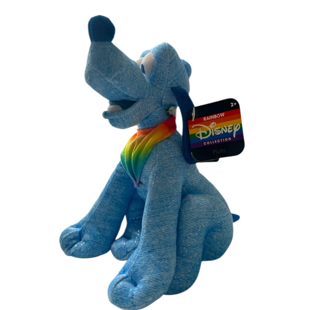Disney Rainbow Collection Pluto Plush 9” Limited Edition Gay LGTBQ Pride